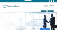 Desktop Screenshot of pacificstocktransfer.com